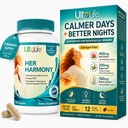 UltaLife Her Harmony Menopauza doplňky pro ženy - Hot Flashes Menopause Relief & Hormon Balance pro ženy - Obsahuje Black Cohosh, Dong Quai, Red Clover & More - Estrogen zdarma - 120 Kapsle