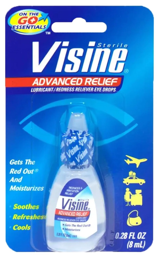 Visine Red Eye Hydrating Comfort Redness Relief a Lubricant Eye kapky na pomoc hydratovat a zmírnit červené oči 0.28 f. oz