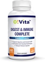 Digest & Imunitní Kompletní Probiotika & Prebiotika pro ženy & Muži, Podporuje stravitelné & Gut zdraví, Podporuje Nutrient- Absorpce & Imunitní zdraví (60 Non- GMO Kapsle)
