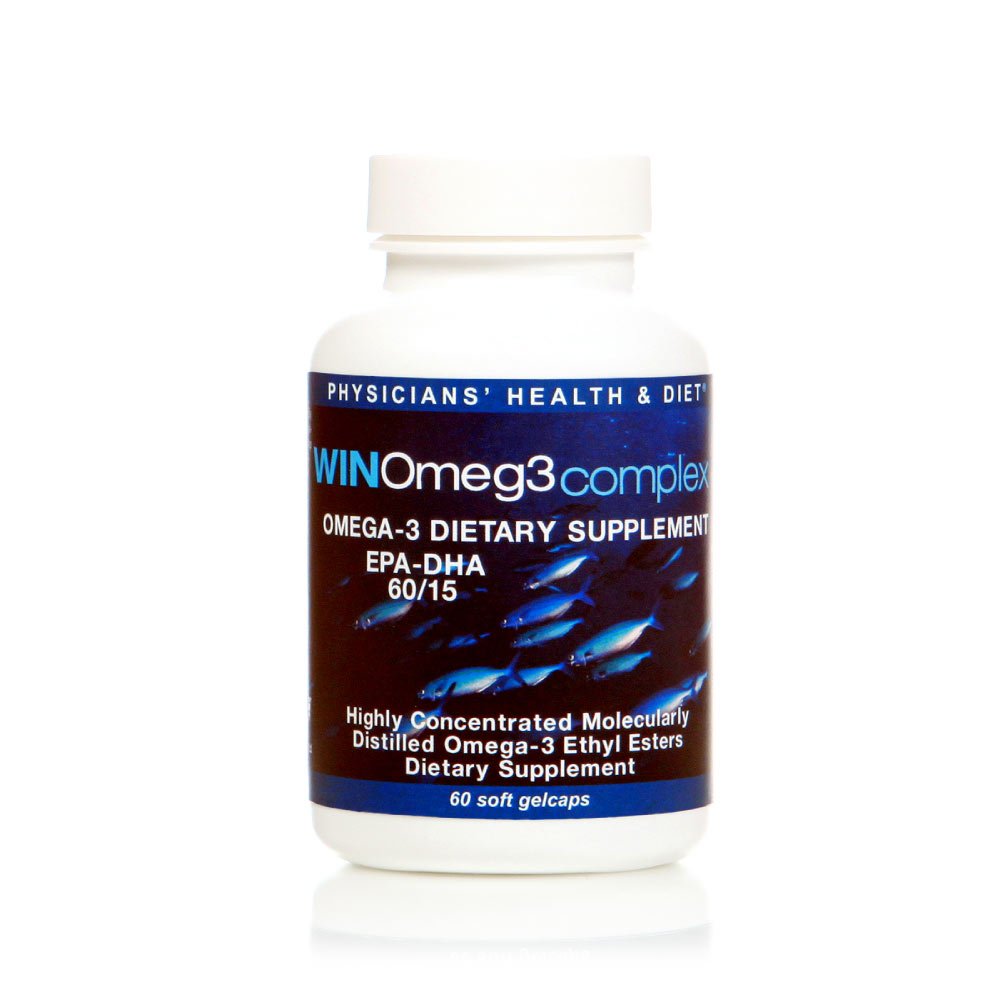 WINOmeg3complex 60 / 15 EPA - DHA Pharmaceutical- Grade Omega 3 (60 Počet / 30 Služeb) 1080mg EPA