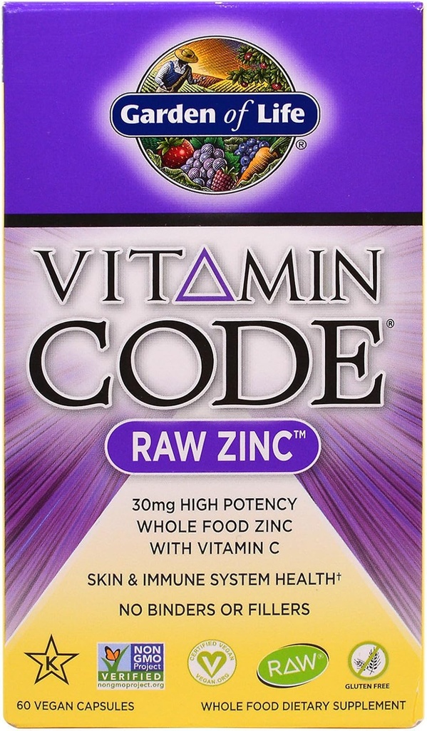 Zahrada života, Vitamin Code, Surový zinek, 60 Veggie Caps