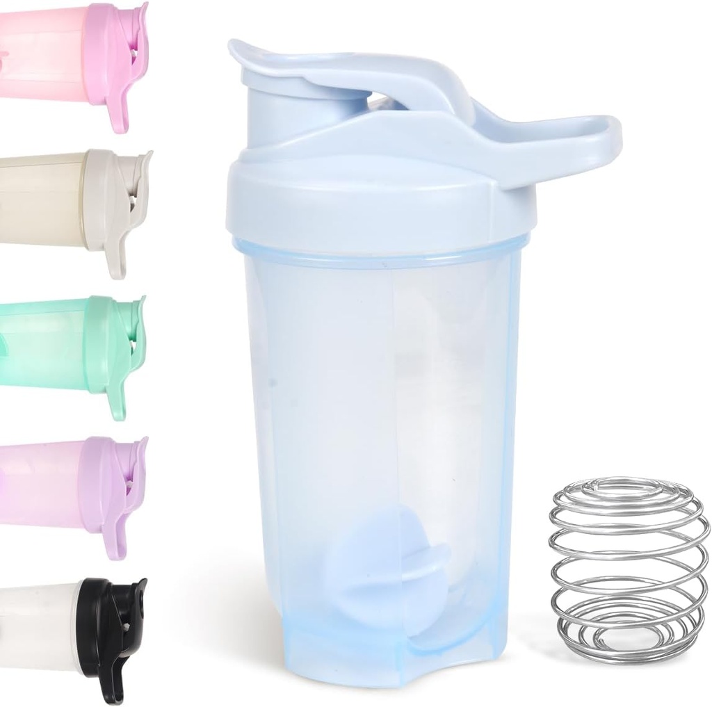 D.Y.A 16oz Shaker Lahvička Leak Proof Sports Shaker Cups pro protein Shakes Lahvička pro Pre Workout a Cestování Chcete-li jít BPA zdarma & Easy Clean Protein Shaker Lahvička, modrá