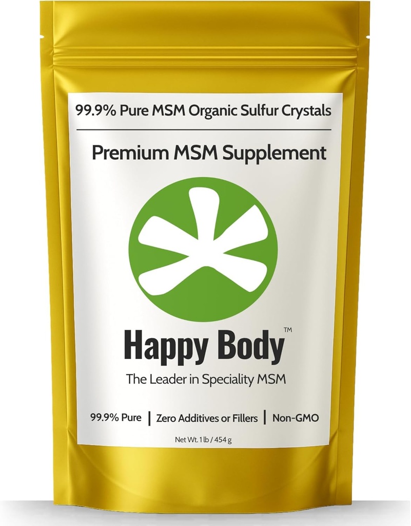 Organické sírné krystaly - 99% čisté MSM krystaly, Premium MSM dodatek - Výborná kvalita a absorpce. 1 LB Pack.