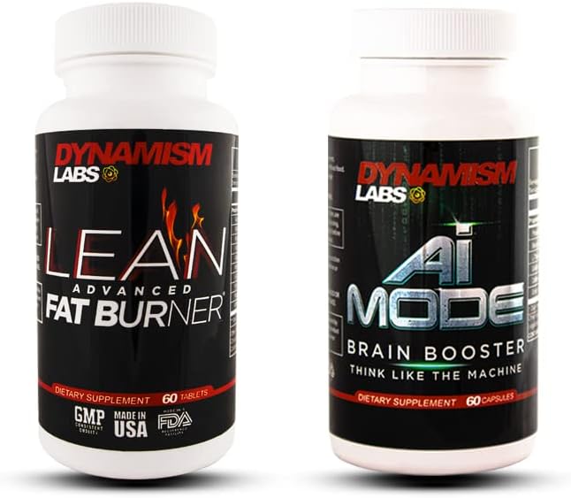 MANTFUP DynamismLabs Peak Performance Bundle - Lean Advanced Fat Burner a AI Brain Booster