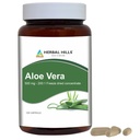 HERBAL HILLS Aloe Vera Kapsle (Aloe barbadensis) YY124; 120 Kapsle (500 mg) YYY124; Čistá Aloe Freeze Sušený prášek dodatek, vysoká koncentrace, podporuje celkové well- Being