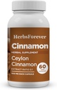Herbsforever Ceylon Skořice Kapsle Celková Wellness Supplement High Potency 800 Mg Extract 60 Vege Kapsle