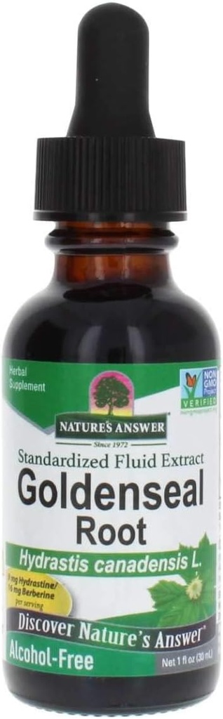 Příroda odpověď Golden Seal Root Extract Alkohol zdarma 1 Ounce current 124; Přírodní imunitní posilovač current 124; Promotes Lung Health