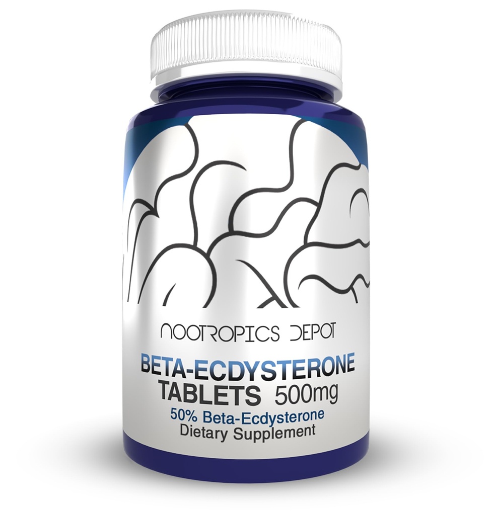 Nootropics Depot Beta Ecdysterone / 20- Hydroxyecdyson 50% Tablety IR 124; 500mg IR 124; Cyanotis Arachnoidea Extract IR 124; Phytoecdysteroid IR 124; 30 Počet