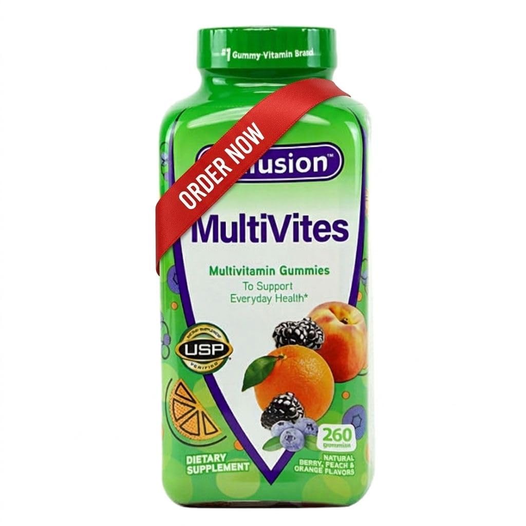 Vitafuze Multivites Gummies 260 ct, Support Everyday Health - (Balení po 1) Sedm dní Pouzdro na pilulky Zahrnuto
