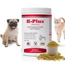 K- Plus Citrát draselný + brusinkové granule pro psy a kočky - Vet- Schválená zdravotní podpora UTI a močového měchýře - Pomáhá udržovat močovou rovnováhu a funkci ledvin - Easy- to- Use granule - 60 Dávky
