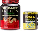 Nutrology TRIPACT Vegan Protein Powder, for Vegan Protein Shake, Peanut Butter Vanilla (20 Servings) BCAA Natural, Plant Based BCAA Powder, Lemonade Flavor (30 Servings)