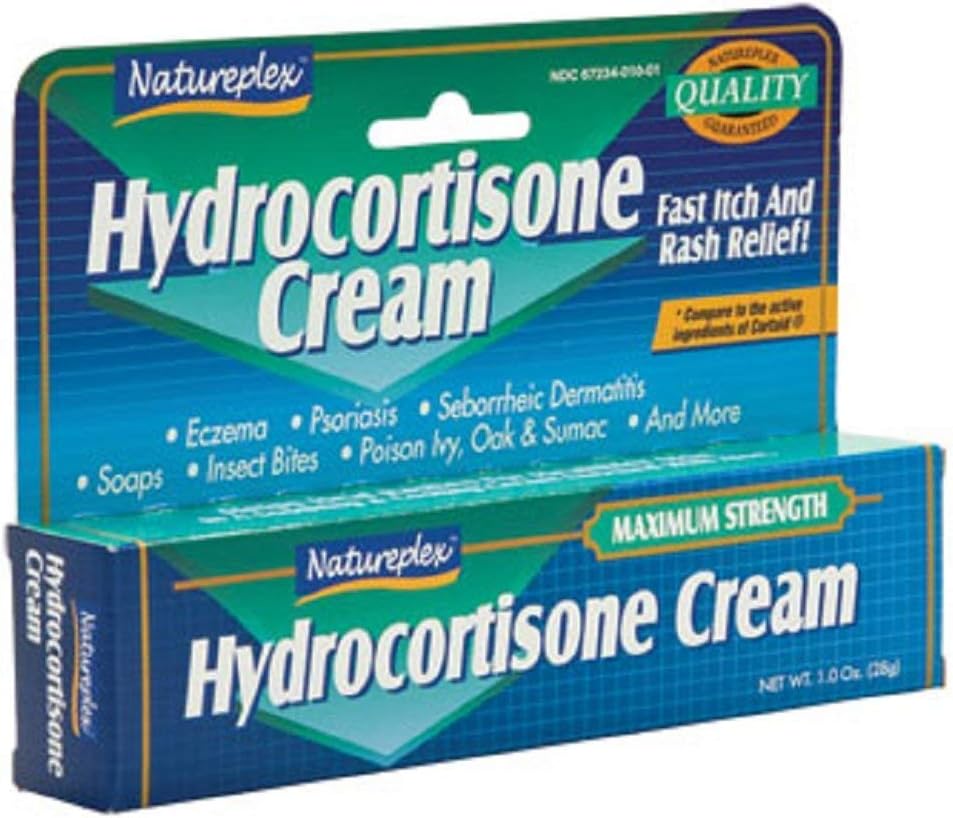 Natureplex Hydrokortison 1% Cream, 1 oz, 6 Tube Pack