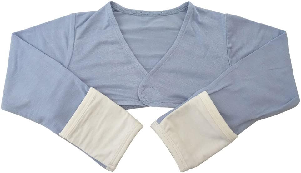 Zinc- Filled Rayon Eczema Face Anti- Scratch Sleeve Cover Vest (24Months Bule)