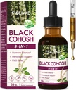 100% přírodní bylinné kapky, Black Cohosh Extract pro Hormon Balance, Menopauza Podpora & PMS Relief. 2oz