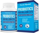 Čistě Optimální Premium Probiotika (různé typy) w / Organic Prebiotics & Digestive Enzymy (30 Počet (balení po 1), 100 Milionů CFU)