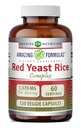 Amazing Applicas Red Yeast Rice Complex 124; 1570 Mg Per Serving CLANE124; 120 Veggie Kapsle CLANE124; s Alpha Lipoic Acid, CoQ10, Mléko Thistle Extract 124; Made in USA