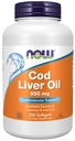 Nyní Potraviny doplňky, Cod Jaterní olej 650 mg, Výborný zdroj vitaminů A a D-3, 250 Softgels