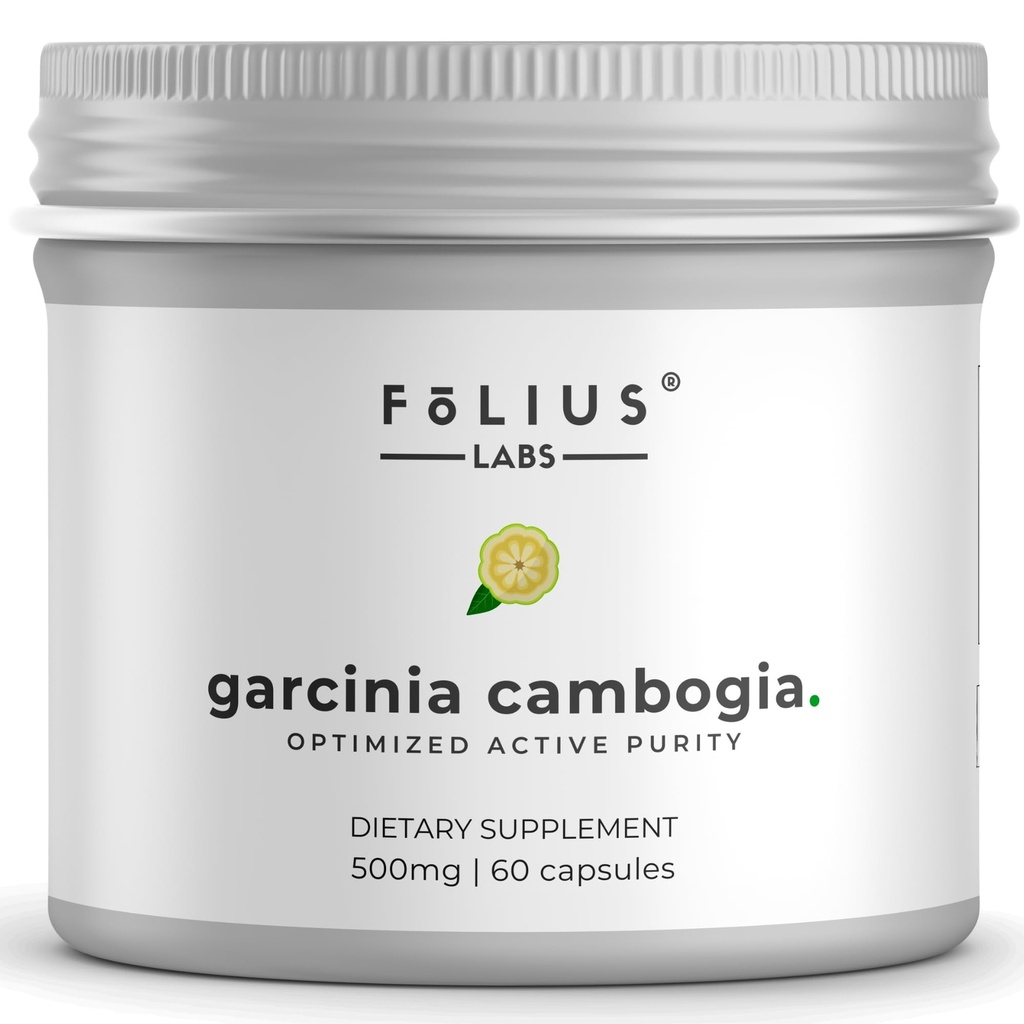 Čistá Garcinia Cambogia Extract dodatek 500mg - 100% přírodní HCA extrakt Koncentrovaný na 60% - Podporuje zdravé trávení a metabolismus - 60 Kapsle