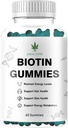 Biotinové gumy, vlasy, kůže a nehty - Podporuje zdravé vlasy - Vegan Biotinové vitamíny pro ženy a muže (1)
