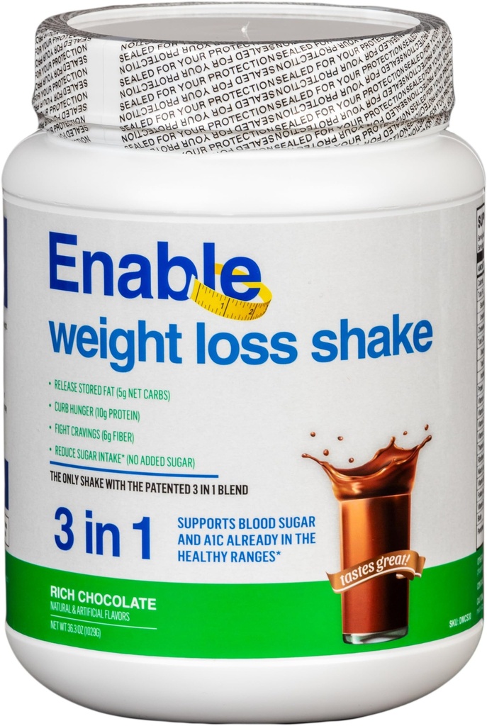 Povolit hubnutí Shake - Bohatá čokoládová příchuť pro lahodné a výživné jídlo náhrady, 2lb 11oz