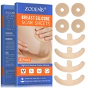 Prostěradla silikonové jizvy pro prsa - 8 Pack, including 4 Areola Soft Strips & 4 Anchor Prostěradla