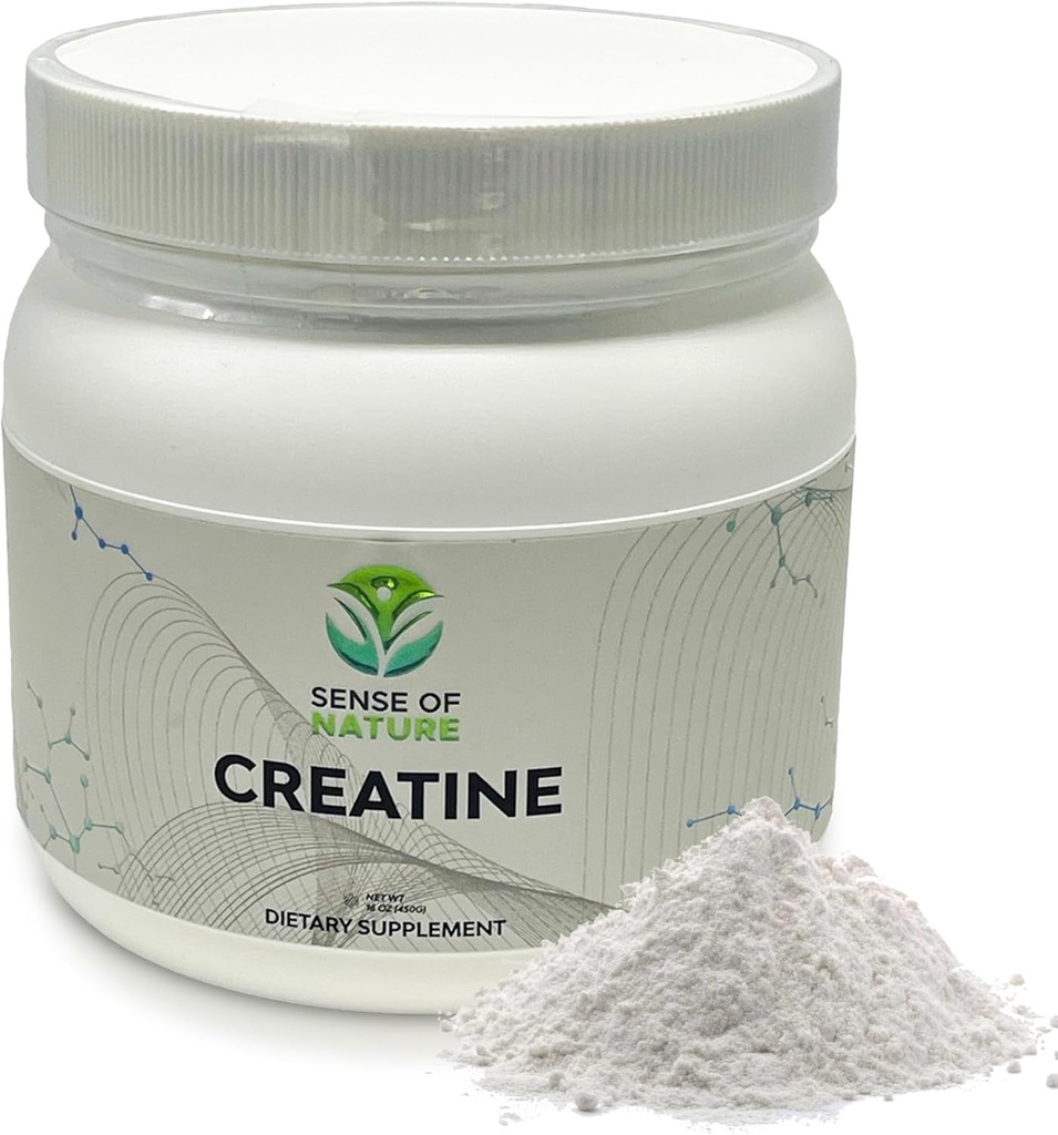 Kreatin Monohydrát Prášek 90 Podání - 5g (5000mg) Mikronizovaného Creatin Powder per Serving, Creatine Pre Workout, Creatin for Building Muscle, Creatin Monohydrát 450g (1.0lbs)
