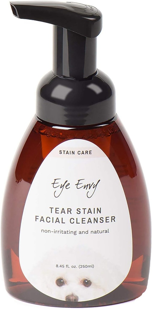 Eye Envy Tear Sain Facial Cleanser pro psy a kočky. Smyje Crusty Oko Death, Oko Boogers, Vypouštění očí. Neslzný pěnový vzorec. Zachází s Příčinou usazení. All- Natural. 8.45 f. oz.