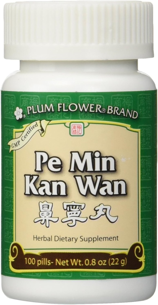 Pe Min Kan Wan (Alergické pilulky proti nosu), 100 ct, Švestková květina