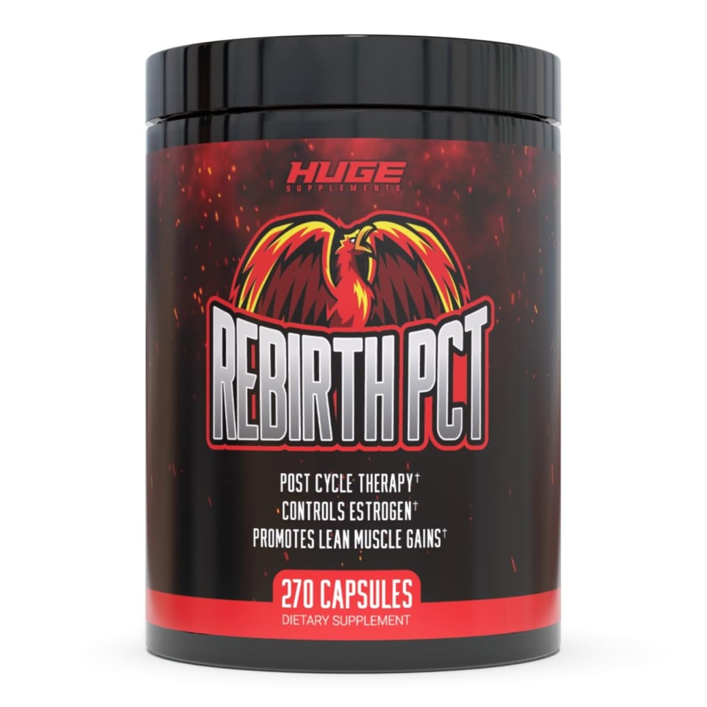 Doplněk PCT pro muže, nejvíce stacked & kompletní post Cycle Therapy Formule - Science-Backed Ingredients & Optimální dávky, Supercharge Recovery & Udržovat zisky z vašeho cyklu (270 Kapsle)