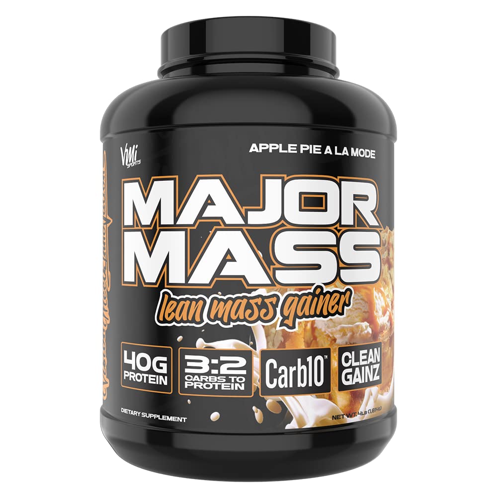 VMI Sportovní 124; Hlavní hmotnost Lean Mass Gainer 124; Mass Gainer Protein Powder for Muscle Gain 124; Hmotnost Gainer Protein Powder for Men PHAR124; Hmotnost Gainer pro ženy (Apple Pie A La Mode)