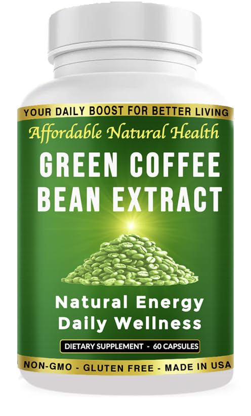 Heaven 's Gate Green Coffee Bean Extract, 100% čistý Green Coffee Bean Kapsle, 50% chlorogenová kyselina, 10 000 mg, 60 Kapsle, 2 měsíce dodávky, Non- GMO a gluten zdarma, tradiční bylinný dodatek