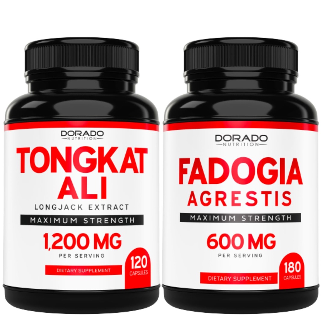 DORADO NUTRITION Tongkat Ali Extract (Longjack) Eurycoma Longifolia a Fadogia Agrestis 600mg Extract
