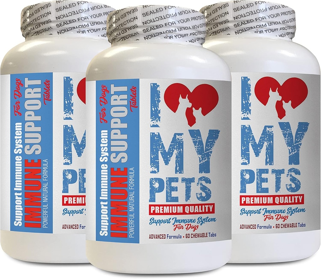 Psí antioxidanty - Psí imunitní podpora - Booster - Zdravé PET - Doplněk - Psí imunitní zdraví - 180 léčby (3 láhve)