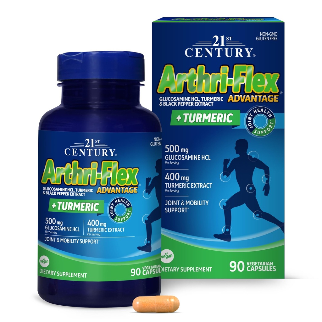 21. století Arthrie- Flex Advantage Plus Turmerické vegetariánské kapsle, 90 Počet