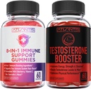 Atlantis Nutrition 8- in-1 Imunitate Support 60 Gummies + Testosteron Booster 2- Pack (120 Gummies)