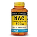 MASON NATURAL NAC N, Acetyl, L, Cysteine 500 mg, 2 měsíční zásoba, podporuje normální buněčné zdraví, imunitní systém booster pro General Wellness, 60 Kapsle