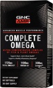 GNC AMP Kompletní Omega, Podporuje srdce, kloub, zdraví mozku, 60 Počet