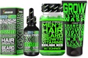 Beard Growth Kit w / Grow 11- in-1 Hair Growth Shampoo for men & Conditioner w / Biotin + Beard Growth Vitamins & Hair Growth Vitamins for men + 6X Liquid Biotin with Collagen - Vyjádřeno v Americe