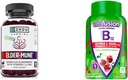 ZHOU Nutrition Elderberry Gummies Imunitate Support Bundle with Vitafusion Vitamin B12 Gummies Energy Metabolismus Podpora, 60 a 90 Počet