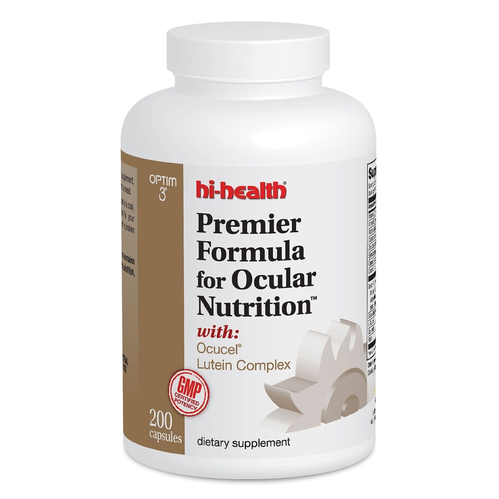 Hi- Zdraví, Premier Formule pro oční výživu, 200 Kapsle, Původní Paul Harvey Eye Vitamin pro zdravé vidění