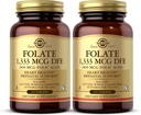 Solgar Folate 1,333 mcg DFE (kyselina listová 800 mcg) - 250 tablet, balíček 2 - Prenatální podpora - Non- GMO, Vegan, Gluten Free, Dairy Free, Kosher - 500 Total Servings
