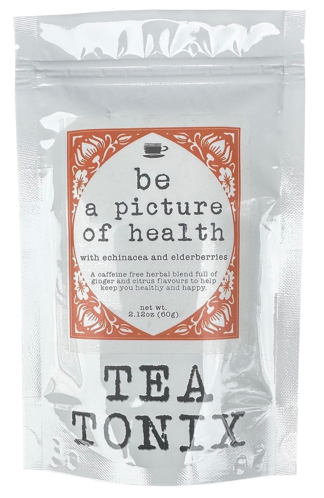 Be Picture of Health Tea with Echinacea, Elderberry, and Ginger 60g (2.12oz) - for Better Health and to Help Get You through the Cold Season