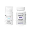 Skinuva ® Scar (0, 5 oz) & Bruise (14 tobolek) - Pokročilý silikonový krém s růstovými faktory & Homeopatické Bruise Remedy s Arnica, Bromelain & Zinek