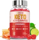 Keto Acv Gummies - Jablečný ocet Gummies Dietní dodatek pro muže Ženy - s granátovou řepou Juice Powder - 60 Vegan