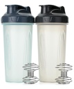 Pan Pen- třepací lahve pro proteinové směsi, 28 oz, 2 balení, jasné, proteinové třepačky láhev s drátěnou whisky, mixér láhev