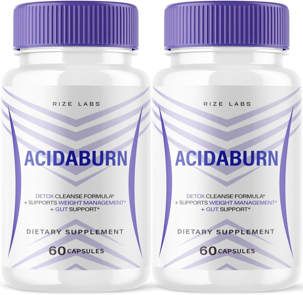 (2 Pack) Acidaburn Kapsle, Acidaburn Pokročilá pilulka pro zdravou váhovou ztrátu, Acidaburn Aktivní životní styl pro lepší život, Acidaburn Maximální pevnost Vzorec, Acidaburn Recenze (120 Kapsle)
