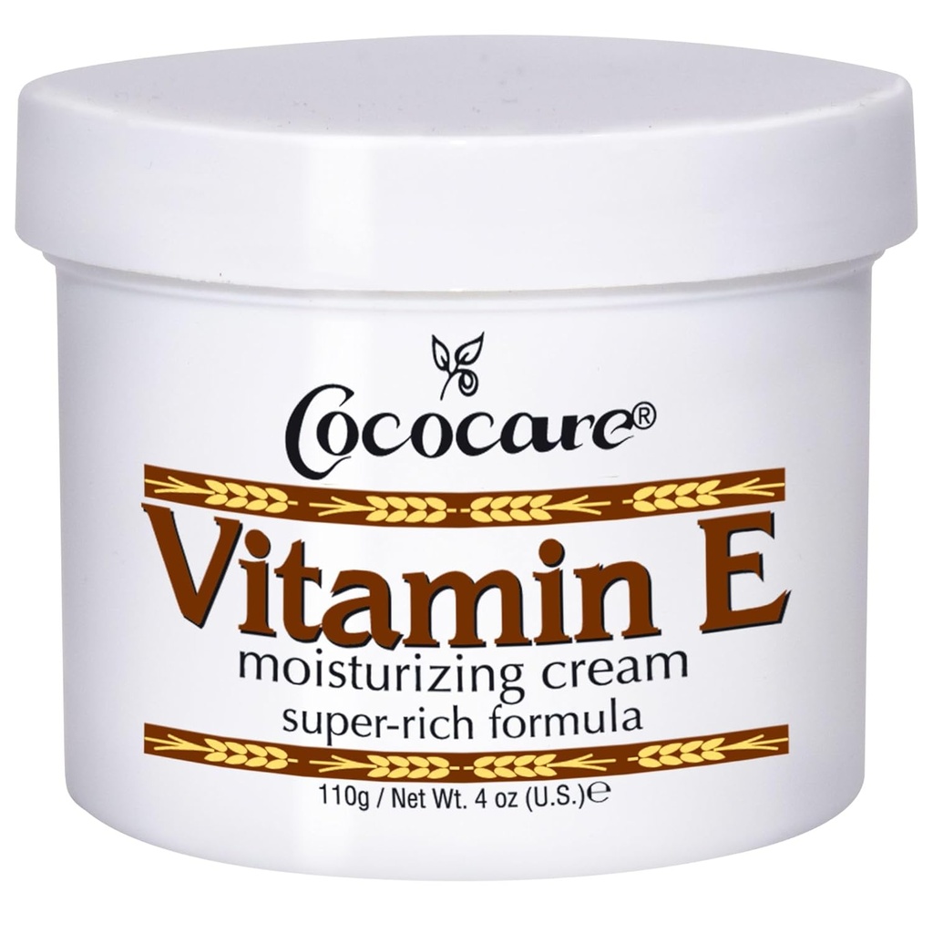 Kokosová péče Vitamin E Super bohaté Formule Moisturization Cream - High potency Skin Moisturizer - 4 Oz