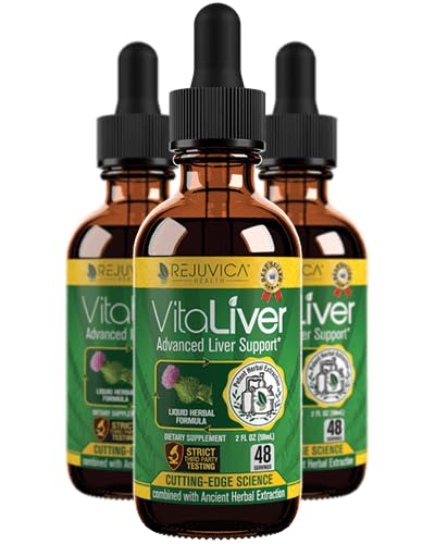 VitaEquity - dodatek pro zdraví jater - Podpora vyčištění a detox jater - Liquid Delivery for Absorption - Milk Thistle, Artichoke, Chanca Piedra, Dandelion & Více!