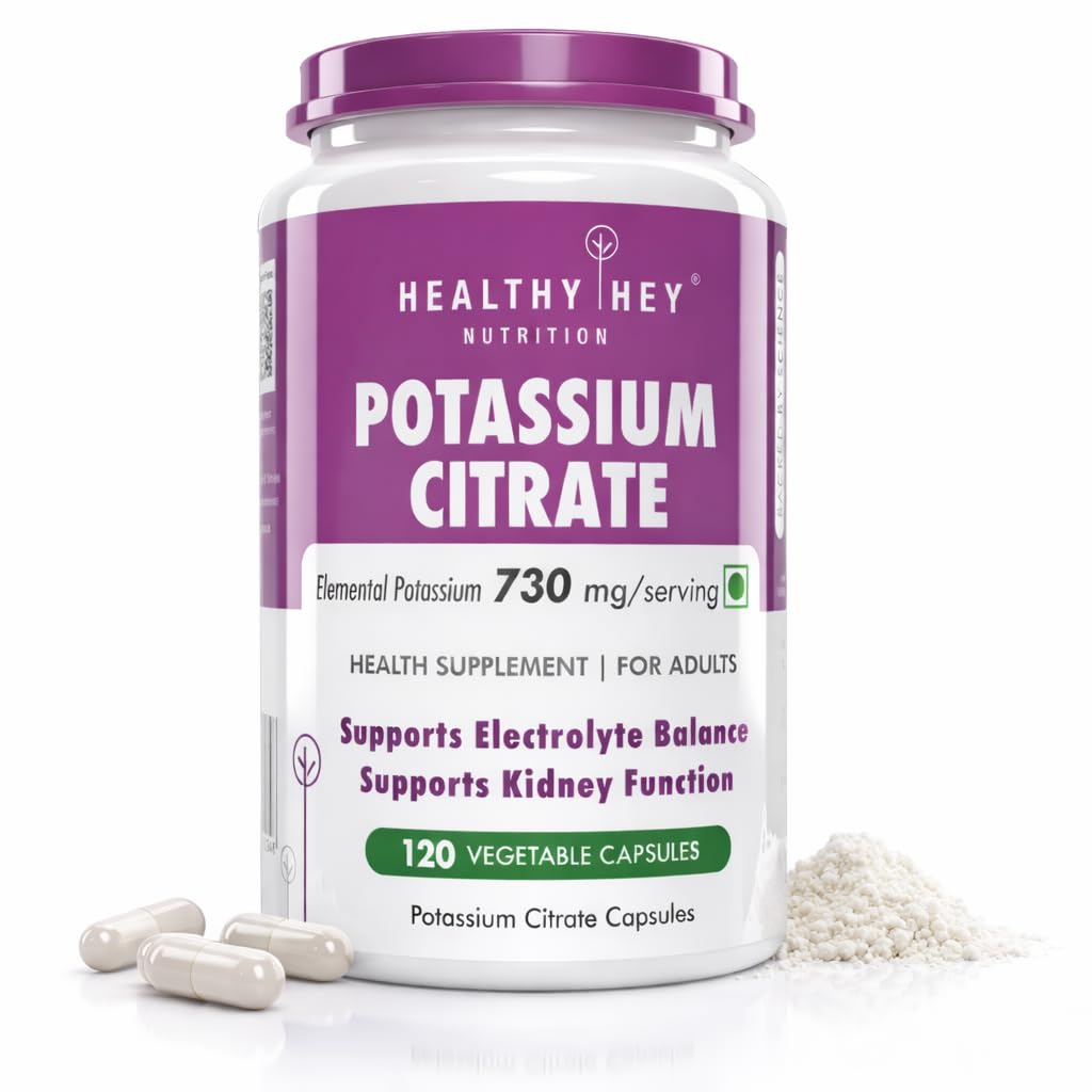 HealthyHey Nutrition Draslík Citrát 730mg - Zeleninové kapsle 120 Počet (Balení po 1)