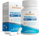 Probiotika pro ženy a muže, Pro Formule, Denní Probiotický dodatek, Pomáhá Soothee Occasional Abdominal Discomfort & Bloating, 500 miliard CFU, 22 Strains, 52 Kapsle